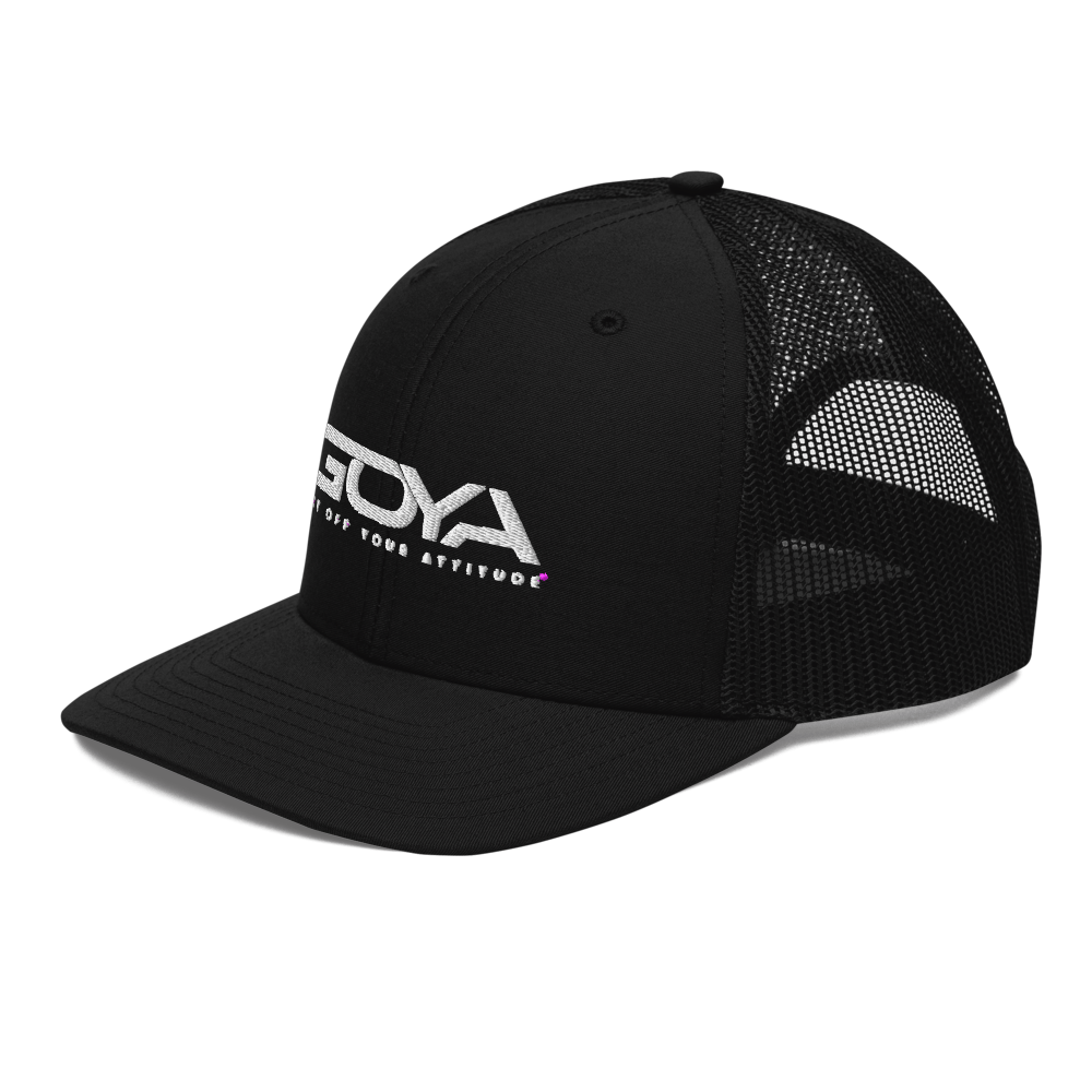 Embroidered GOYA Trucker Cap: Elevate Your Style Comfortably