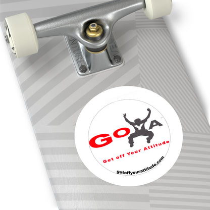 Get Off Your Attitude Sticker - A Bold Expression for Your Gear
