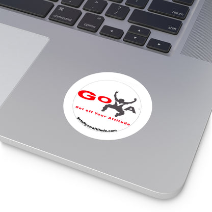 Get Off Your Attitude Sticker - A Bold Expression for Your Gear