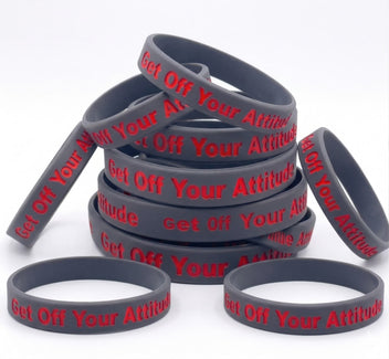 New Get Off Your Attitude Wristband