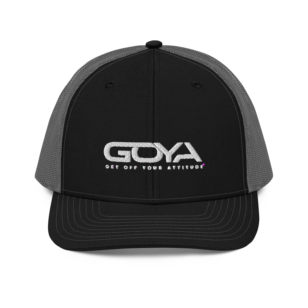 Embroidered GOYA Trucker Cap: Elevate Your Style Comfortably