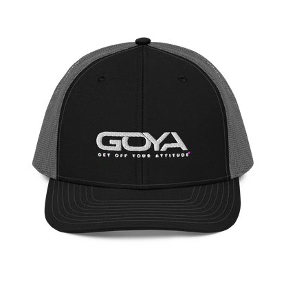Embroidered GOYA Trucker Cap: Elevate Your Style Comfortably