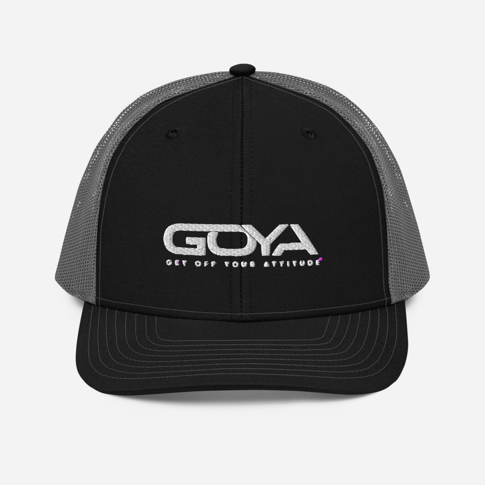 Embroidered GOYA Trucker Cap: Elevate Your Style Comfortably