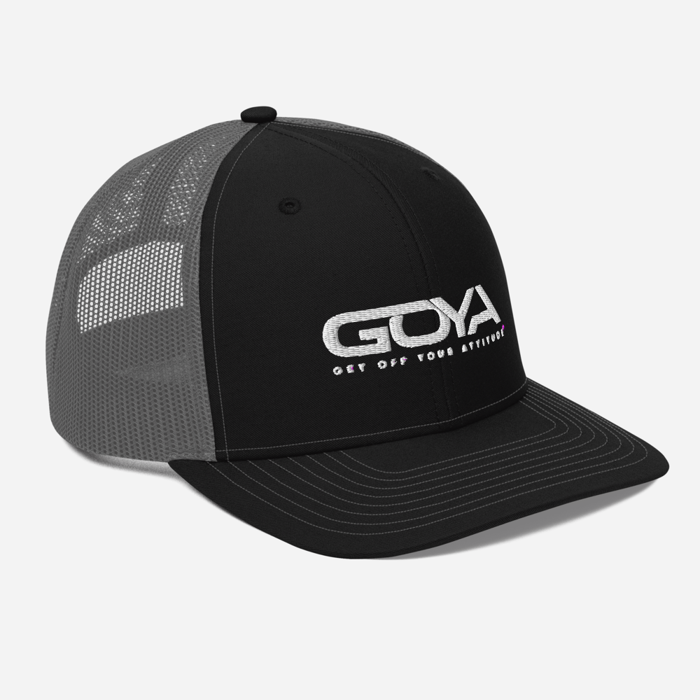 Embroidered GOYA Trucker Cap: Elevate Your Style Comfortably