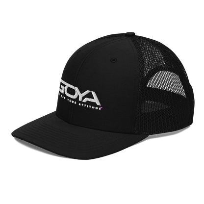 Embroidered GOYA Trucker Cap: Elevate Your Style Comfortably