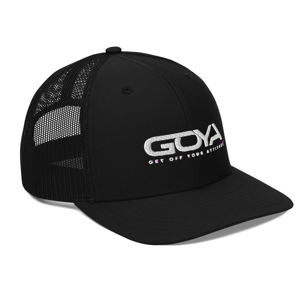 Embroidered GOYA Trucker Cap: Elevate Your Style Comfortably