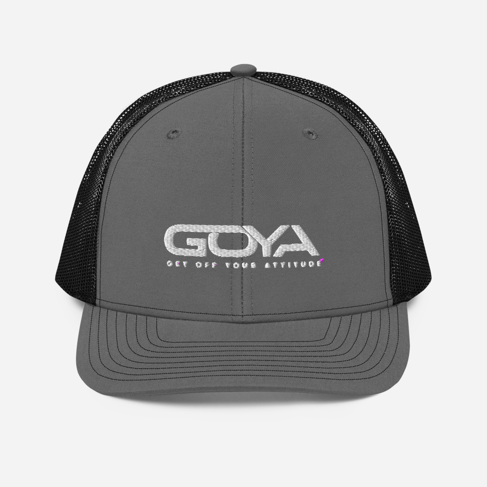 Embroidered GOYA Trucker Cap: Elevate Your Style Comfortably