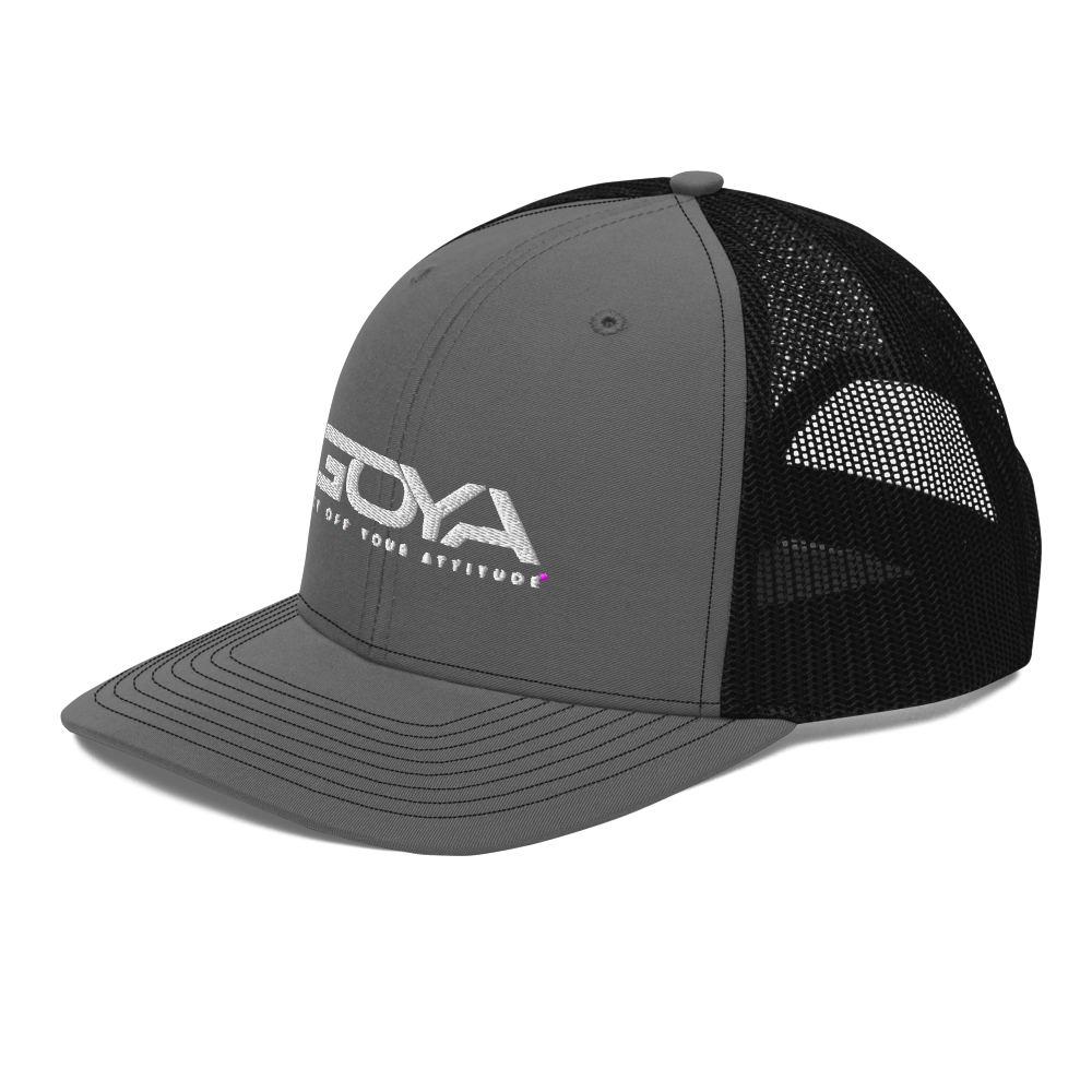 Embroidered GOYA Trucker Cap: Elevate Your Style Comfortably